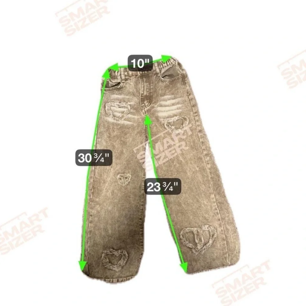 Y2K & Retro: Y2K Aesthetic Girl tan embroidered jeans